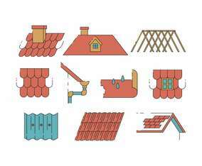 Roof Icons Vector