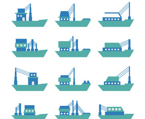 Tugboat Or Trawler Vector