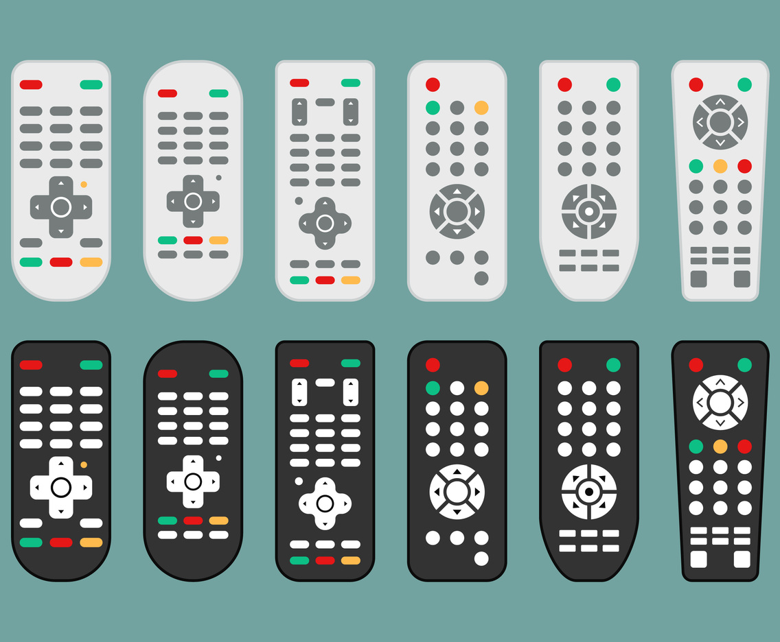 Remote Control Or Tv Remote Icons