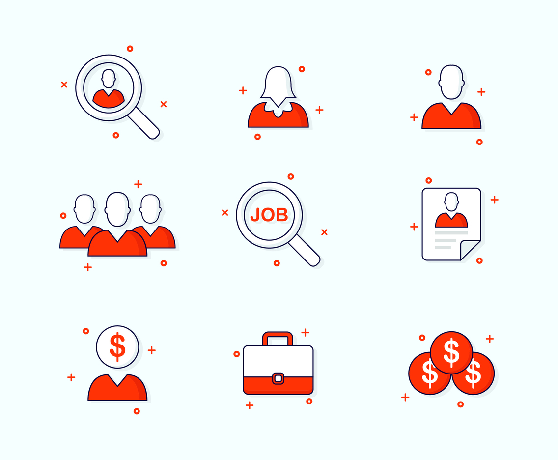 Job Search Icon Set