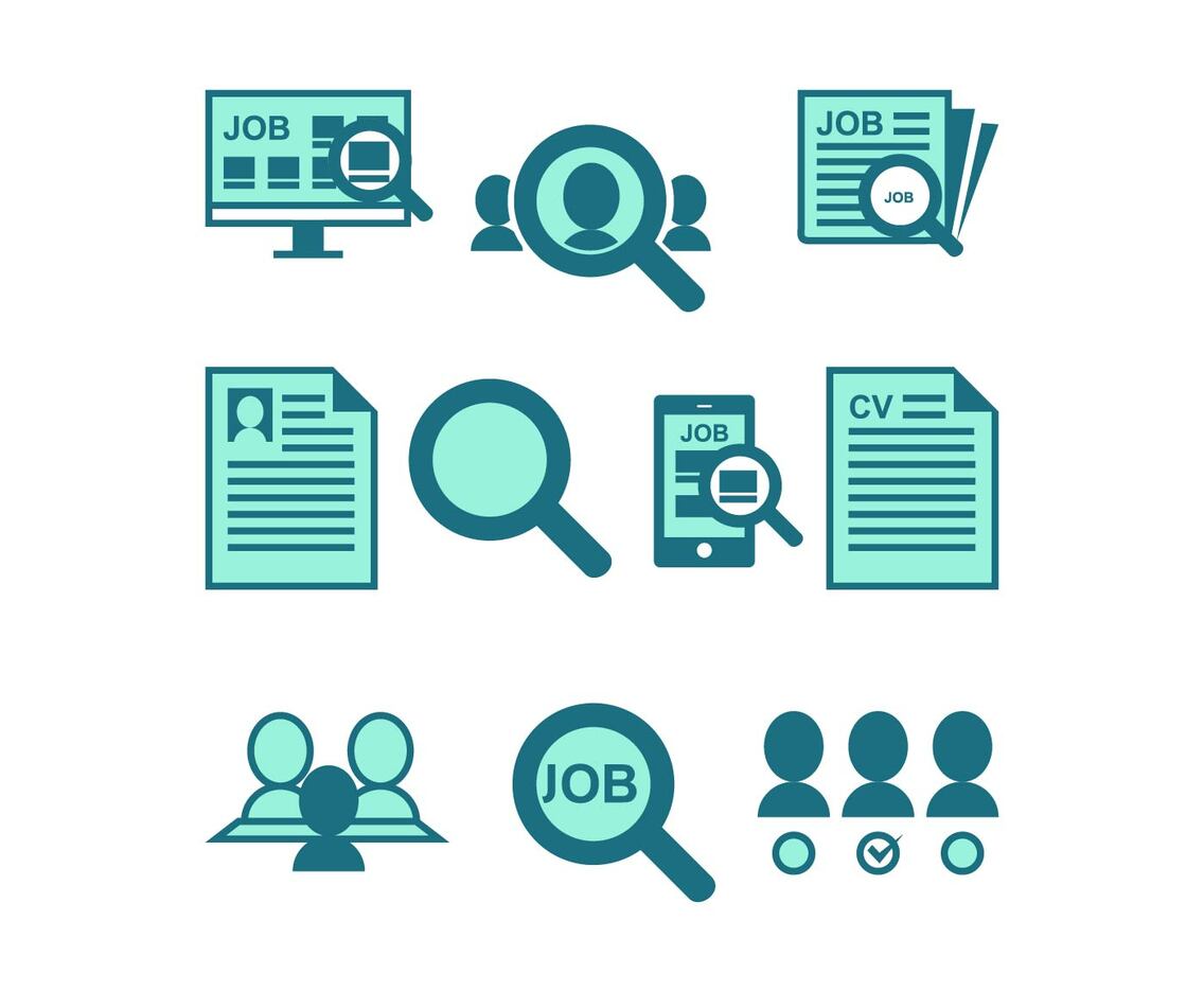 Free Job Search Icon Vector