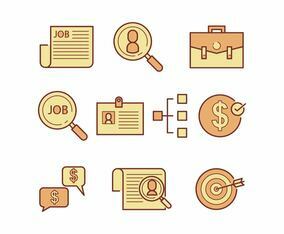 Free Job Search Icon Vector