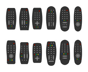 Remote Control Or Tv Remote Icons