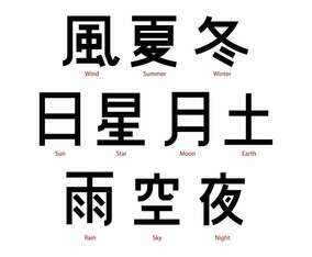 Free Japanese Letter Word Vector