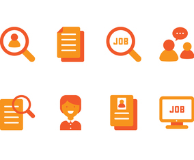 Job Search Flat Icon