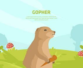 Gopher Illustration