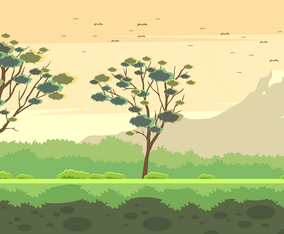 Landscape Gum Tree Free vector
