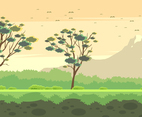 Landscape Gum Tree Free vector