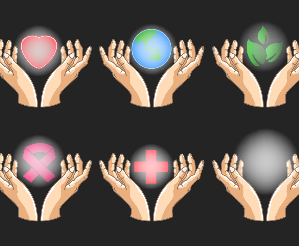 Healing Hands Icon Set
