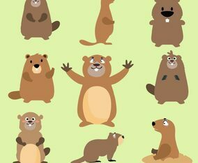 Free Flat Gopher Vector