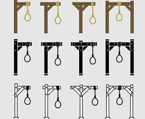 Gallows Vector Icons
