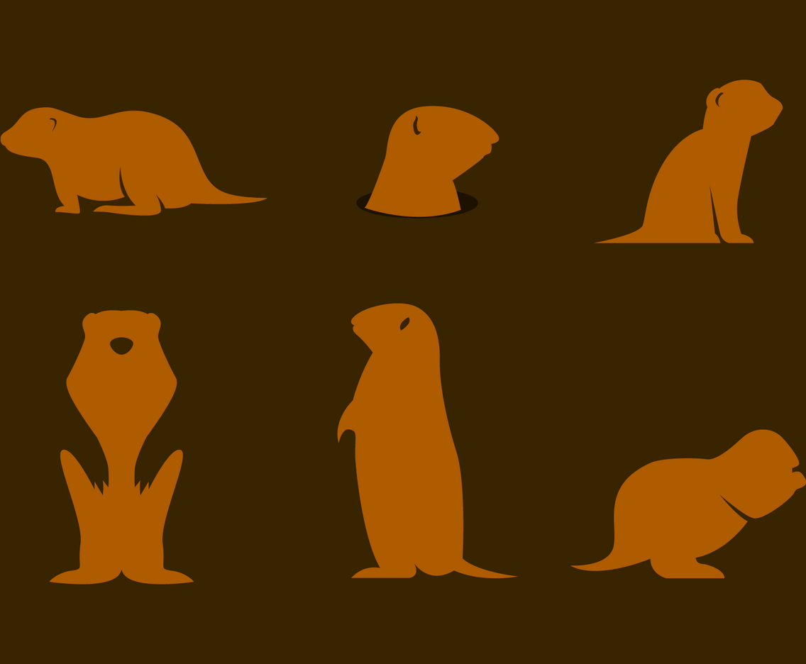 Gopher Silhouette Vector