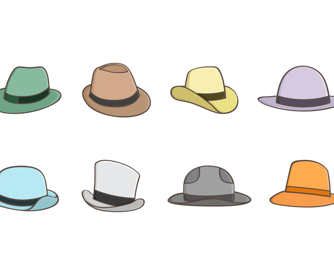 Free Panama Hat Vector Collection