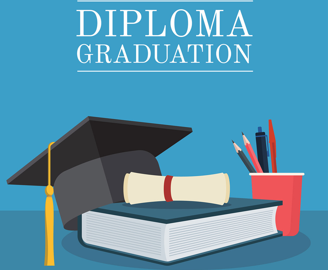 Diploma Graduation Set Vector