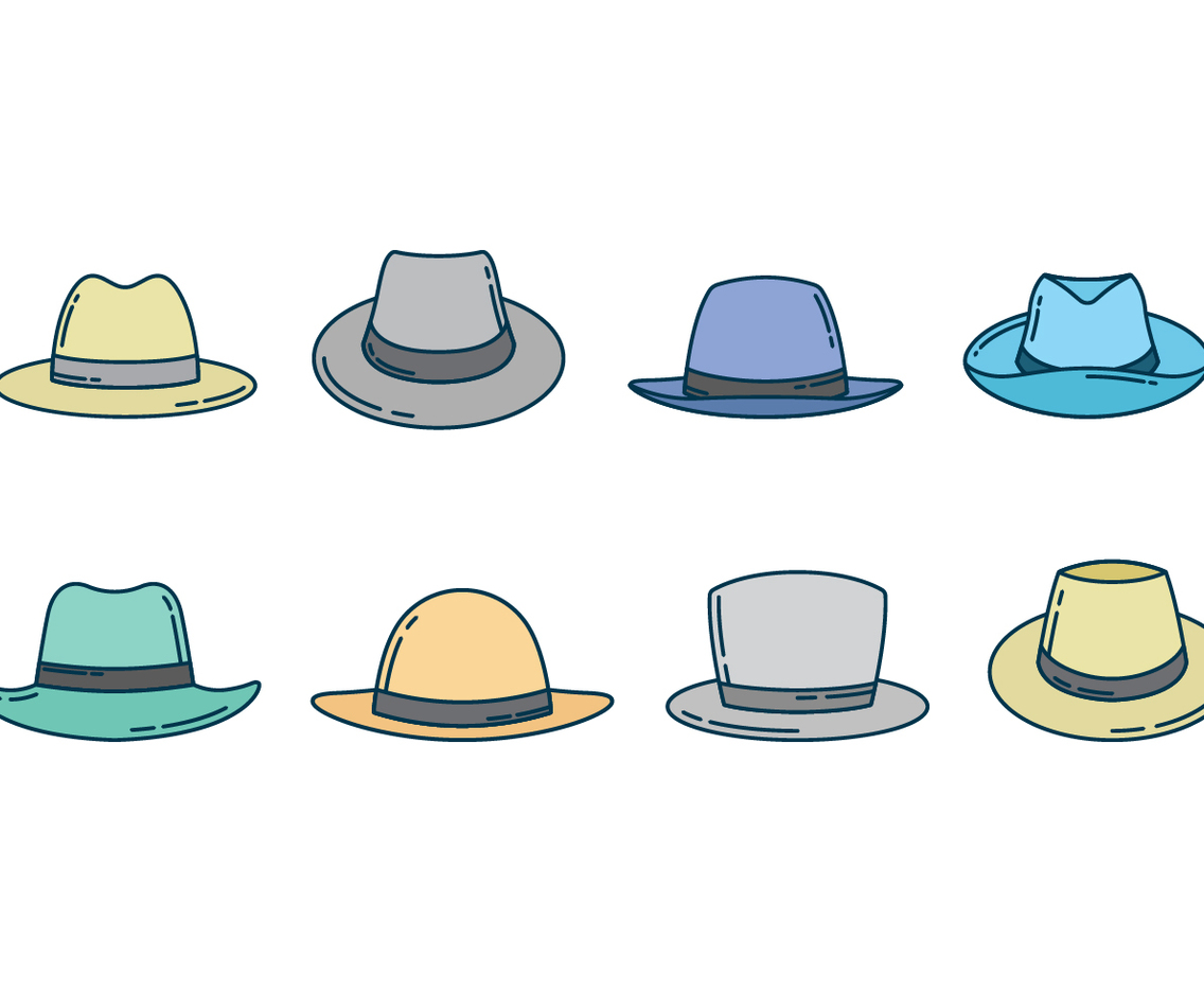 Free Panama Hat Vector Collection