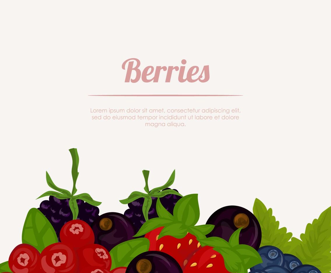 Set Of Berries Fruit