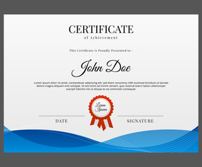 Free Certificate Template Vector