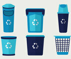Waste Basket Vector Pack