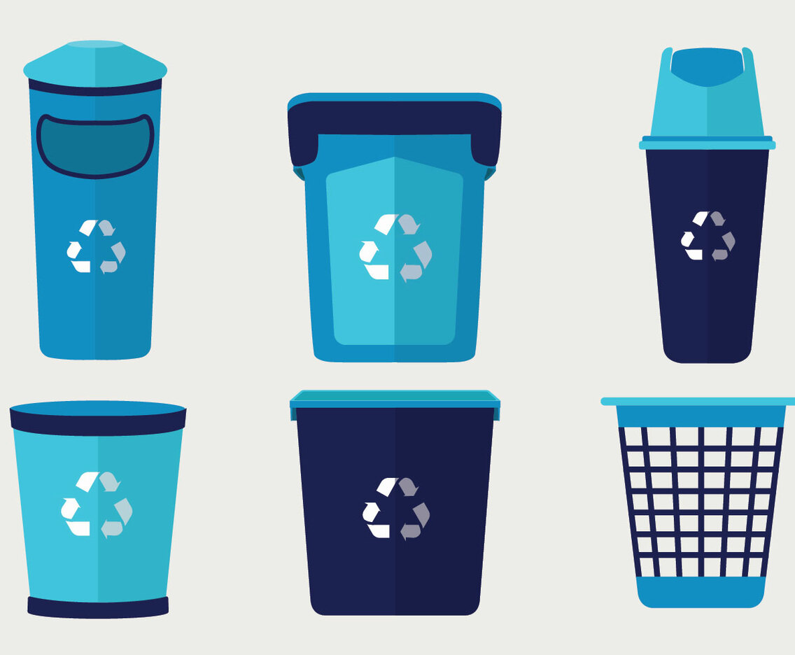 Waste Basket Vector Pack