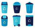 Waste Basket Vector Pack
