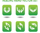 Healing Hands Vector Icons