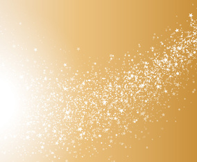 Abstract Gold White Shimmer Glowing Round Particles