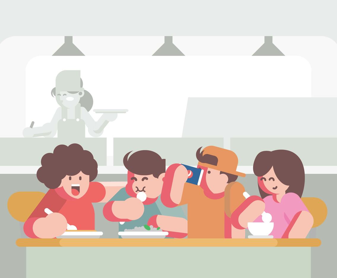 Canteen Illustration