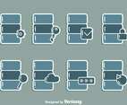 Data Base Icons Vector