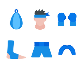 Whare Vector Free karate icons vector - Vector Art