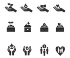 Kindness And Care Vector Icons