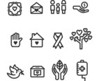 Kindness And Care Icons Collection
