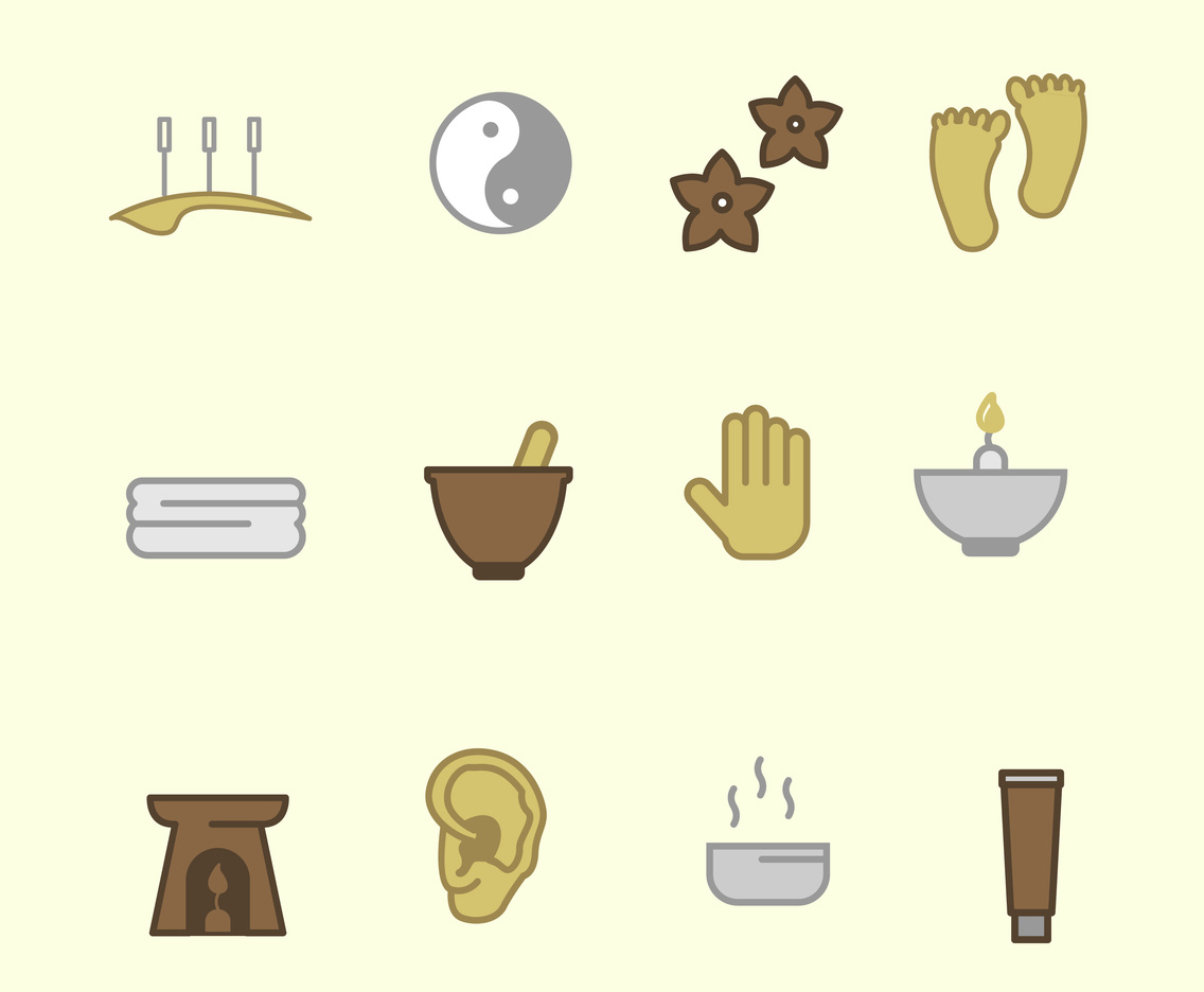 Alternative Acupuncture Medicine Thin Line Icon