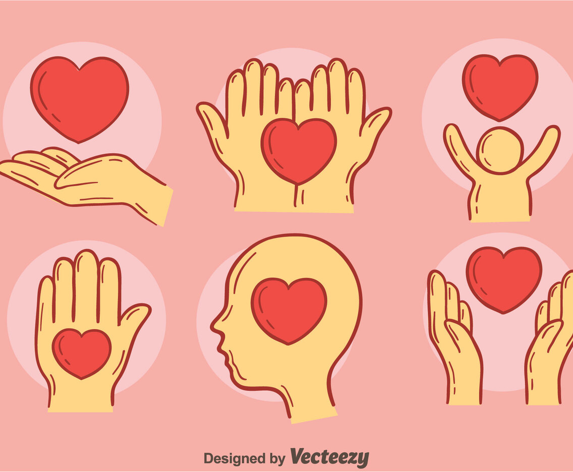 Hand Drawn Kindness Element Vector