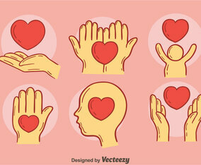 Hand Drawn Kindness Element Vector