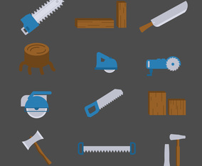 Flat Lumberjack Vectors