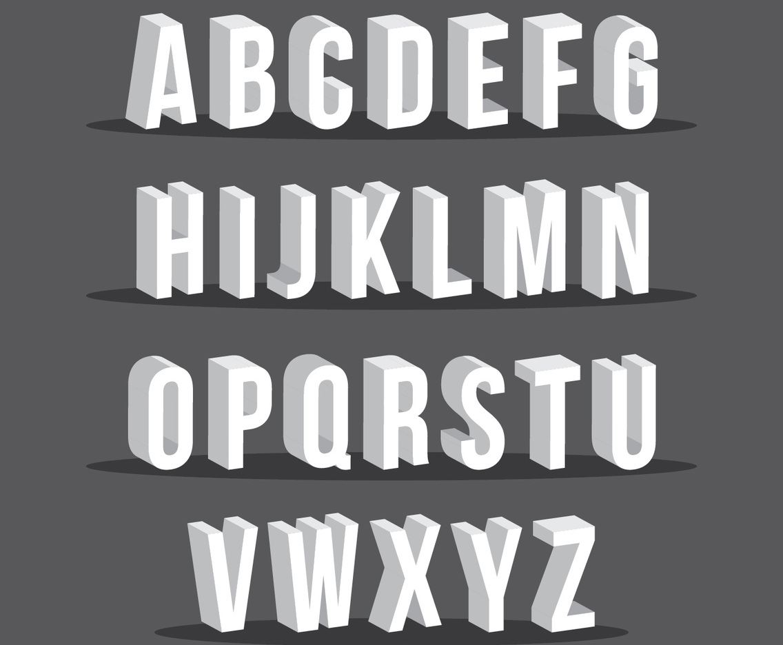 3D Fonts