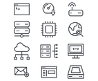 Black  White Domain Icons