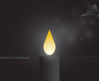 Condolences Editable Template Greetings Illustration