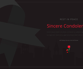 Condolences Editable Template Greetings Illustration