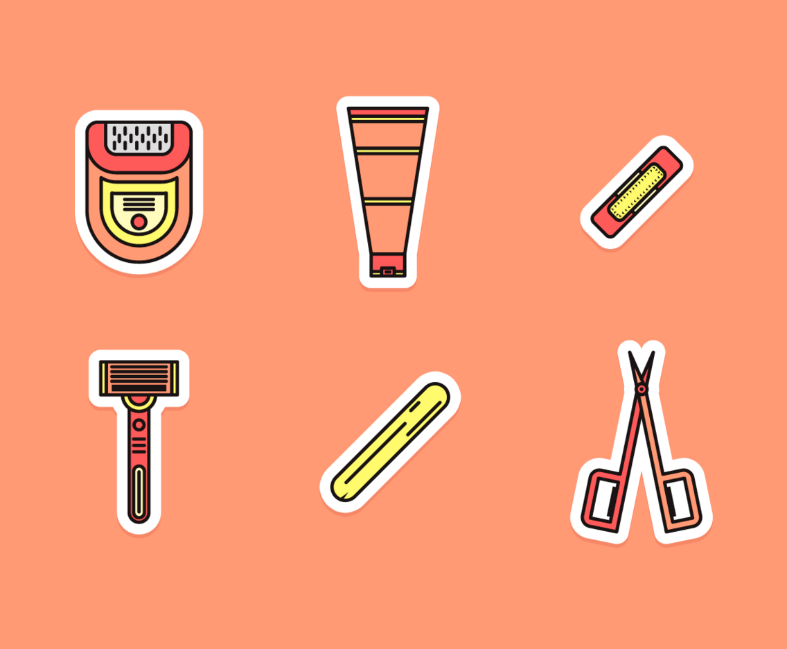 Waxing Free Vector Pack