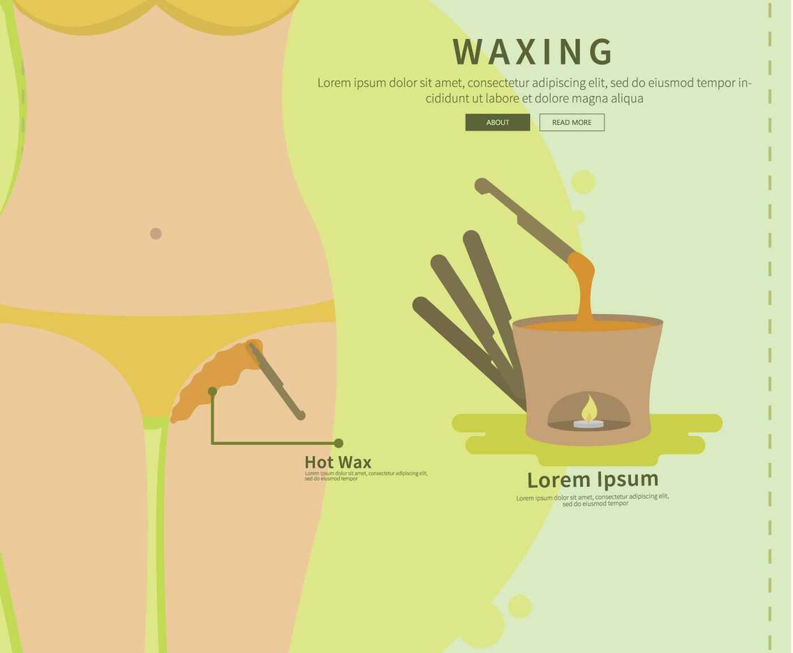 Free Waxing Bikini Line Illustration