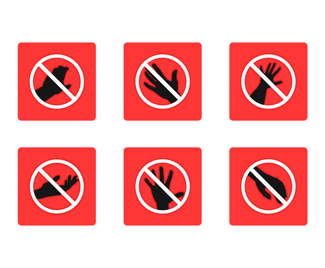 Do Not Touch Free Vector Pack