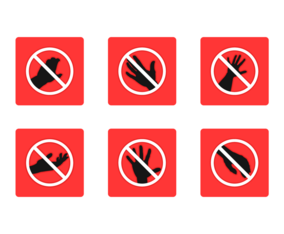 Do Not Touch Free Vector Pack