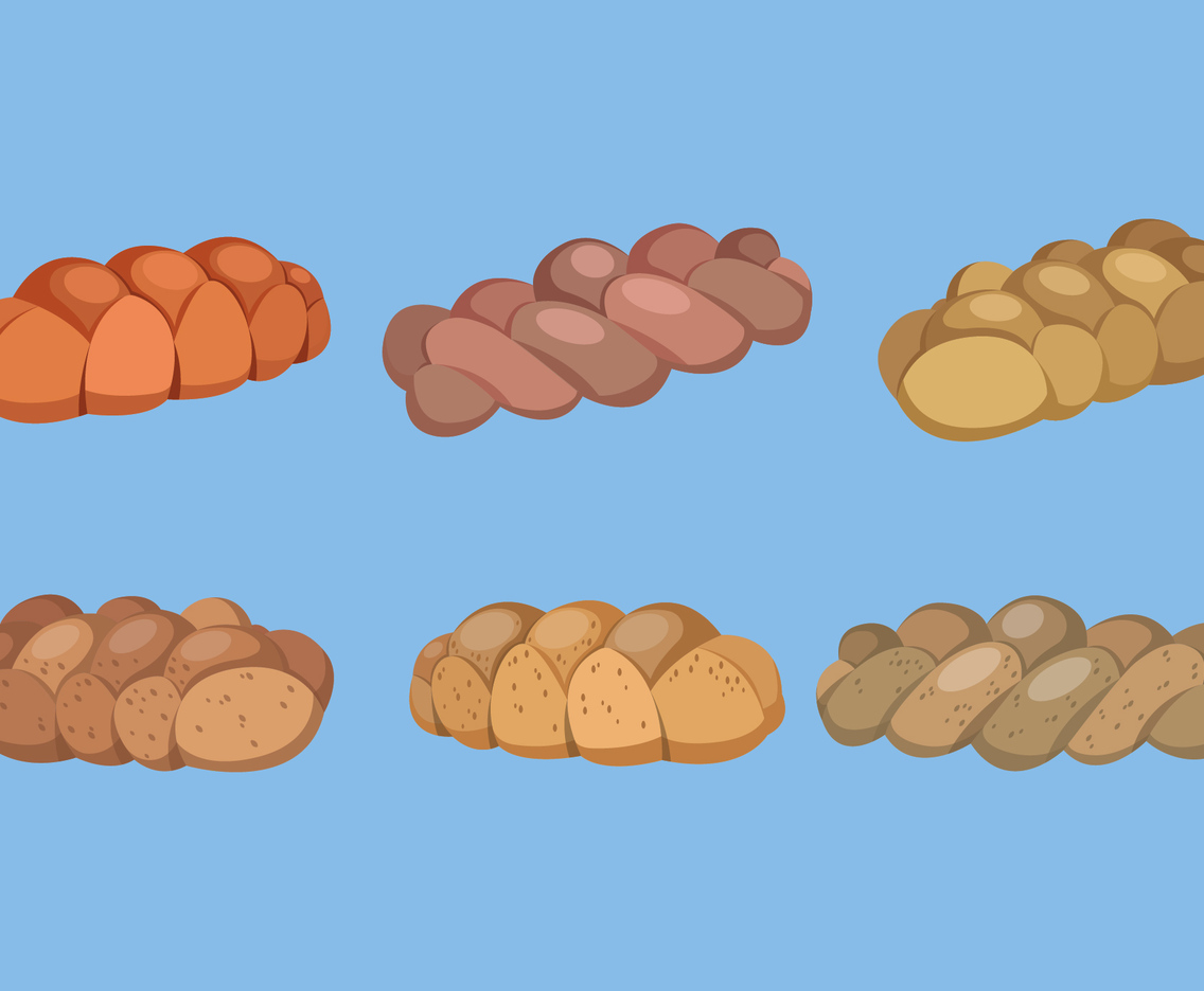 Challah Bread Vector Collection