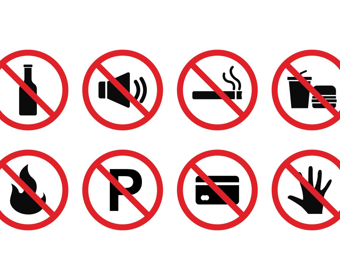 Forbidden Sign Vector Set