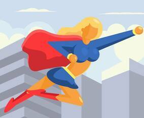 Superwoman Vector