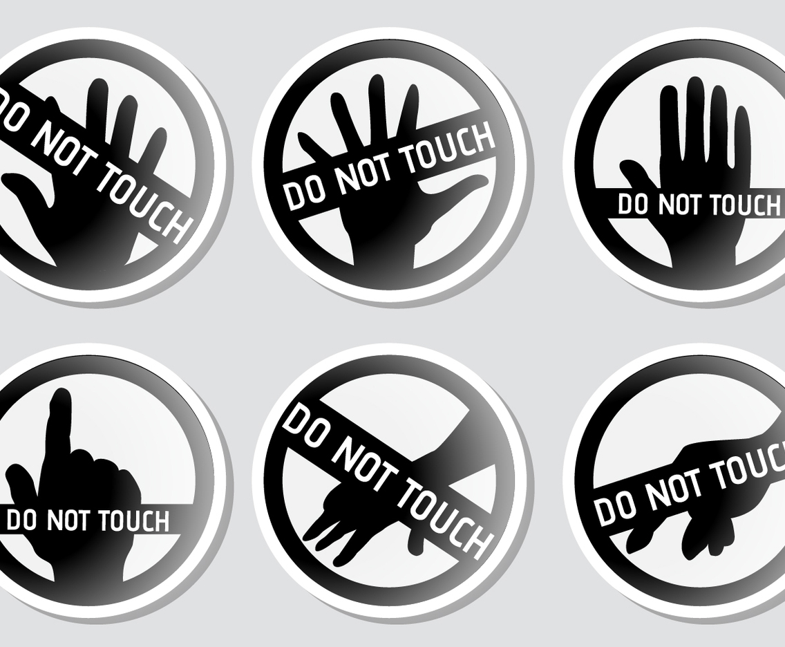 Do Not Touch Vectors
