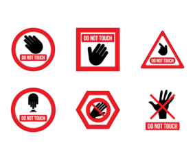 Do Not Touch Free Vector Pack