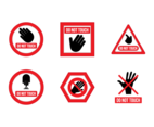 Do Not Touch Free Vector Pack