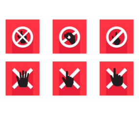 Do Not Touch Free Vector Pack